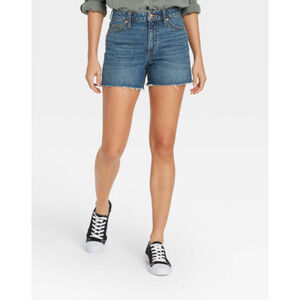 Universal Thread  Medium Wash Vintage Midi Cutoff Shorts